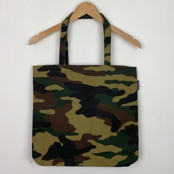 NWT J.Crew Reusable Everyday Tote Camo Camouflage Brown Green - Picture 1 of 4